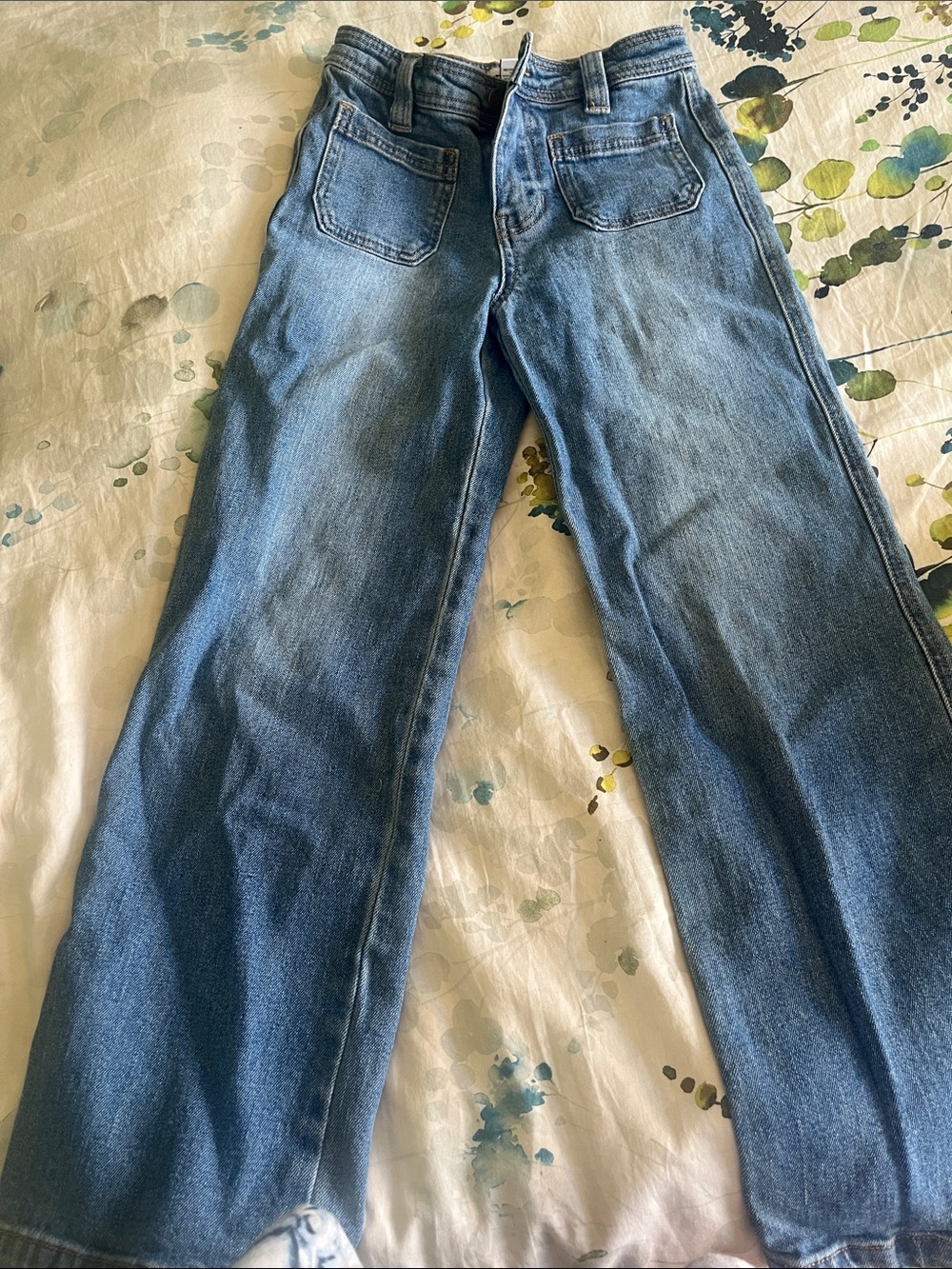RSQ Light Blue Denim Jeans with Contrast Stitching